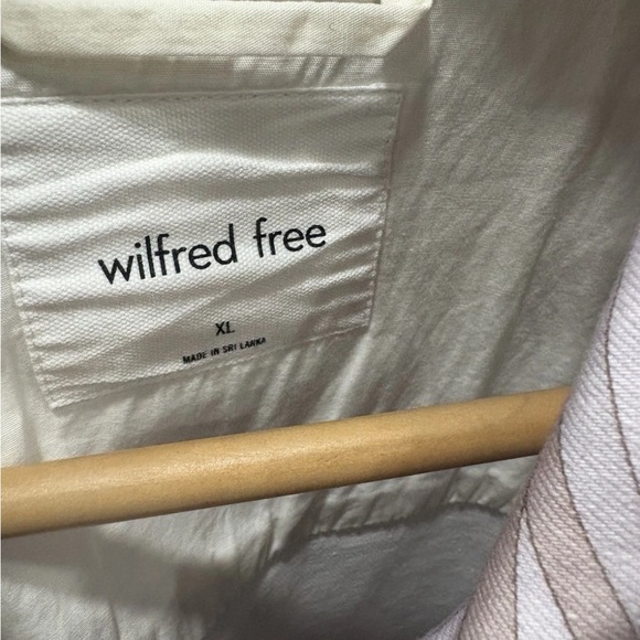 Aritzia Wilfred Free lavender denim swirl Patterned Jacket XL - Picture 5 of 9